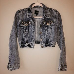 HIGHWAY JEANS: Shortie Cropped studded jacket